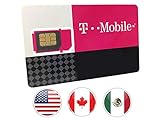 Tarjeta SIM Estados Unidos, Mejíco, Canada - Prepaid - 4 G LTE - llamadas y SMS - 30 días