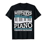 No cometo errores Piano Pianista Instrumento de música Camiseta