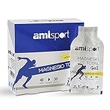 AMLsport - Magnesio total – 12 sobres de 20 ml (sabor limón) disminuye el cansancio y la fatiga, mejora el funcionamiento de músculos, huesos y sistema nervioso. Apto para veganos.