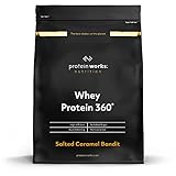 THE PROTEIN WORKS Whey Protein 360 | Batido Alto En Proteínas Para Construir Músculo| Combinación TRI-Proteica | Caramelo Salado | 600g