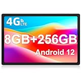 JUMPER Tablets 10.51 Pulgadas, 8GB RAM 256GB ROM Tablet Android 12, T616 Octa-Core, Dual SIM, 4G LTE, 5G/2.4G WiFi, 4 Altavoces, 1920x1200 IPS FHD, Cámara 13MP, BT5, Type-C, 2023