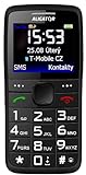 ALIGATOR Teléfono móvil para Personas Mayores AZA675BK con Pantalla a Color de 2,2 Pulgadas, botón SOS y localización, Color Negro