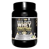 Healthy Fusion Whey Protein | Proteina whey pura con colágeno + magnesio | Tonifica y aumenta la masa muscular | Mejora tus entrenamientos | 1000g de proteína (vainilla)