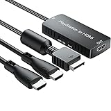 LiNKFOR Convertidor de PS a HDMI Adaptador con Cables para PS 2 y PS 1 Compatible con 1080P / 720P Color Staturado para PS1/2/3 Adaptador Cable PS1 PS2 a HDMI para Consolas Monitor HDTV