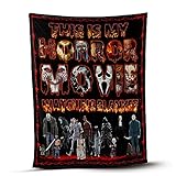 This is My Horror Movie Watching Blanket, This is My Horror Movie Blanket, Halloween Blanket, Scary Movie Blanket, Horror Blanket Gifts for Halloween, Christmas Blankets V1 (50 x 60 pulgadas)