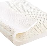 TALATEX Protector de colchón 100% látex para aliviar el Dolor de Espalda, Mejor Apoyo para la Cintura, Reduce los ronquidos y el insomnio, no tóxicos (5 cm de Grosor).